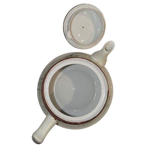 Vintage Japanese Kutani Bamboo Teapot Hand-Painted Bone China - Picture 10 of 13